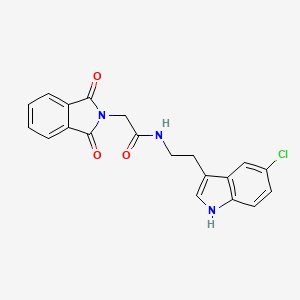 N-[2-(5-chloro-1H-indol-3-yl)ethyl]-2-(1,3-dioxo-1,3-dihydro-2H-isoindol-2-yl)acetamide