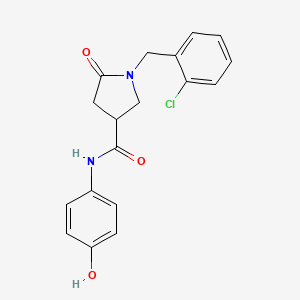 1-(2-chlorobenzyl)-N-(4-hydroxyphenyl)-5-oxopyrrolidine-3-carboxamide