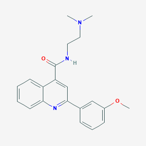 N-[2-(dimethylamino)ethyl]-2-(3-methoxyphenyl)quinoline-4-carboxamide