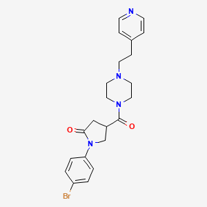 1-(4-Bromophenyl)-4-({4-[2-(pyridin-4-yl)ethyl]piperazin-1-yl}carbonyl)pyrrolidin-2-one