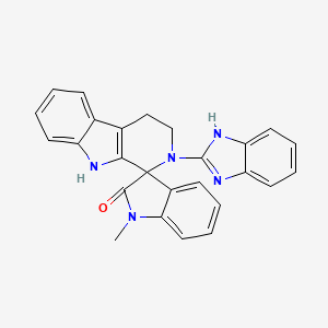 2-(1H-benzimidazol-2-yl)-1'-methyl-2,3,4,9-tetrahydrospiro[beta-carboline-1,3'-indol]-2'(1'H)-one