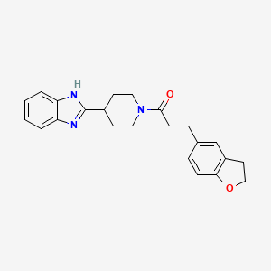 1-[4-(1H-benzimidazol-2-yl)piperidin-1-yl]-3-(2,3-dihydro-1-benzofuran-5-yl)propan-1-one