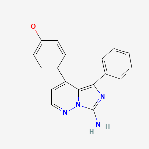 4-(4-Methoxyphenyl)-5-phenylimidazo[1,5-b]pyridazin-7-amine