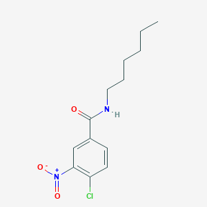 molecular formula C13H17ClN2O3 B11026715 4-chloro-N-hexyl-3-nitrobenzamide 