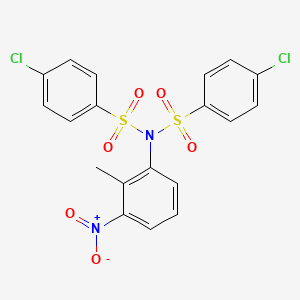 4-chloro-N-[(4-chlorophenyl)sulfonyl]-N-(2-methyl-3-nitrophenyl)benzenesulfonamide