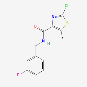 2-chloro-N-(3-fluorobenzyl)-5-methyl-1,3-thiazole-4-carboxamide