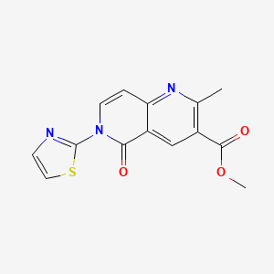 Methyl 2-methyl-5-oxo-6-(1,3-thiazol-2-yl)-5,6-dihydro-1,6-naphthyridine-3-carboxylate