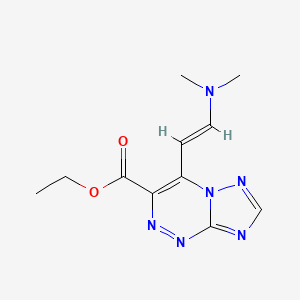 molecular formula C11H14N6O2 B11026760 ethyl 4-[(E)-2-(dimethylamino)ethenyl][1,2,4]triazolo[5,1-c][1,2,4]triazine-3-carboxylate 