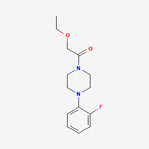 molecular formula C14H19FN2O2 B11026809 2-Ethoxy-1-[4-(2-fluorophenyl)piperazin-1-yl]ethanone 