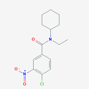 4-chloro-N-cyclohexyl-N-ethyl-3-nitrobenzamide