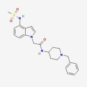 N-(1-benzylpiperidin-4-yl)-2-{4-[(methylsulfonyl)amino]-1H-indol-1-yl}acetamide