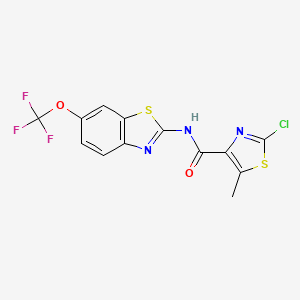 molecular formula C13H7ClF3N3O2S2 B11026880 C13H7ClF3N3O2S2 