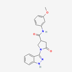 1-(1H-indazol-3-yl)-N-(3-methoxyphenyl)-5-oxopyrrolidine-3-carboxamide