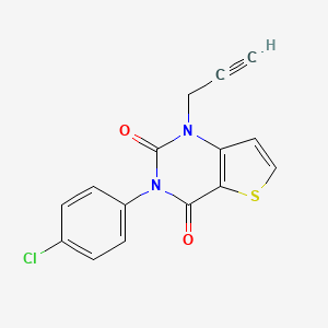 3-(4-chlorophenyl)-1-(2-propynyl)thieno[3,2-d]pyrimidine-2,4(1H,3H)-dione