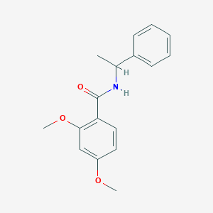 molecular formula C17H19NO3 B11026941 2,4-dimethoxy-N-(1-phenylethyl)benzamide 