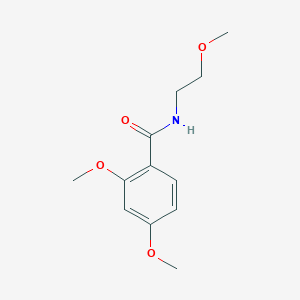 molecular formula C12H17NO4 B11026963 2,4-dimethoxy-N-(2-methoxyethyl)benzamide 