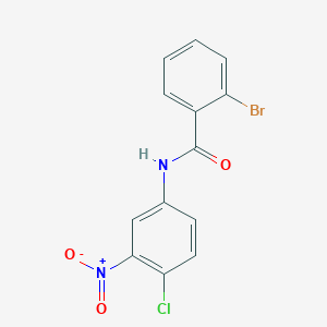 molecular formula C13H8BrClN2O3 B11026984 2-bromo-N-(4-chloro-3-nitrophenyl)benzamide 