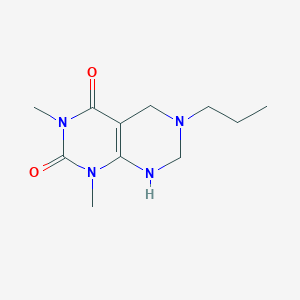 molecular formula C11H18N4O2 B11026991 1,3-dimethyl-6-propyl-5,6,7,8-tetrahydropyrimido[4,5-d]pyrimidine-2,4(1H,3H)-dione 