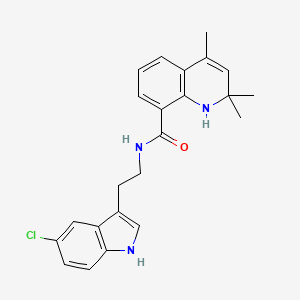 molecular formula C23H24ClN3O B11027022 N-[2-(5-chloro-1H-indol-3-yl)ethyl]-2,2,4-trimethyl-1,2-dihydroquinoline-8-carboxamide 