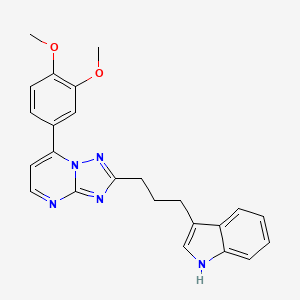 7-(3,4-dimethoxyphenyl)-2-[3-(1H-indol-3-yl)propyl][1,2,4]triazolo[1,5-a]pyrimidine