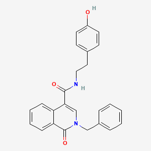 2-benzyl-N-[2-(4-hydroxyphenyl)ethyl]-1-oxo-1,2-dihydroisoquinoline-4-carboxamide