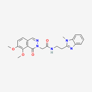 2-(7,8-dimethoxy-1-oxophthalazin-2(1H)-yl)-N-[2-(1-methyl-1H-benzimidazol-2-yl)ethyl]acetamide