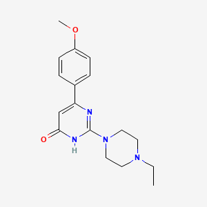 molecular formula C17H22N4O2 B11027144 2-(4-ethylpiperazin-1-yl)-6-(4-methoxyphenyl)pyrimidin-4(3H)-one 