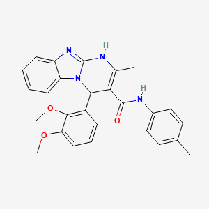 4-(2,3-dimethoxyphenyl)-2-methyl-N-(4-methylphenyl)-1,4-dihydropyrimido[1,2-a]benzimidazole-3-carboxamide