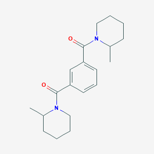 molecular formula C20H28N2O2 B11027167 Benzene-1,3-diylbis[(2-methylpiperidin-1-yl)methanone] 