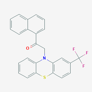 1-(naphthalen-1-yl)-2-[2-(trifluoromethyl)-10H-phenothiazin-10-yl]ethanone