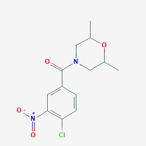 (4-Chloro-3-nitrophenyl)(2,6-dimethylmorpholin-4-yl)methanone