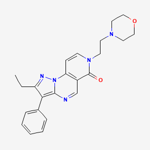 2-ethyl-7-(2-morpholinoethyl)-3-phenylpyrazolo[1,5-a]pyrido[3,4-e]pyrimidin-6(7H)-one