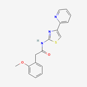 molecular formula C17H15N3O2S B11027263 2-(2-methoxyphenyl)-N-[4-(pyridin-2-yl)-1,3-thiazol-2-yl]acetamide 