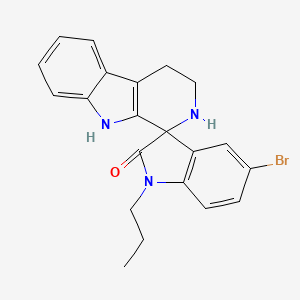 5'-bromo-1'-propyl-2,3,4,9-tetrahydrospiro[beta-carboline-1,3'-indol]-2'(1'H)-one