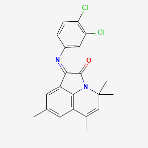 (1E)-1-[(3,4-dichlorophenyl)imino]-4,4,6,8-tetramethyl-4H-pyrrolo[3,2,1-ij]quinolin-2(1H)-one