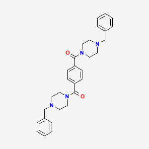 Benzene-1,4-diylbis[(4-benzylpiperazin-1-yl)methanone]