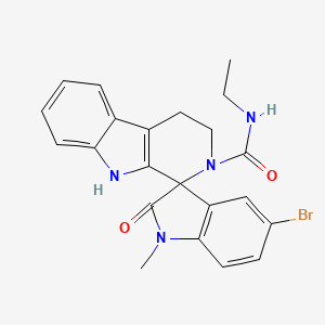 5'-bromo-N-ethyl-1'-methyl-2'-oxo-1',2',4,9-tetrahydrospiro[beta-carboline-1,3'-indole]-2(3H)-carboxamide