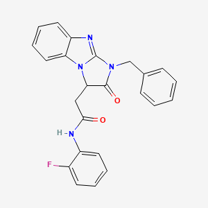 2-(1-benzyl-2-oxo-2,3-dihydro-1H-imidazo[1,2-a]benzimidazol-3-yl)-N-(2-fluorophenyl)acetamide