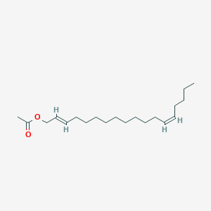 molecular formula C₂₀H₃₆O₂ B110274 [(2E,13Z)-十八碳-2,13-二烯基] 乙酸酯 CAS No. 86252-74-6
