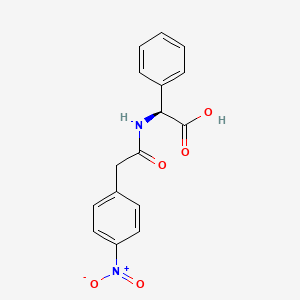 (2S)-{[(4-nitrophenyl)acetyl]amino}(phenyl)ethanoic acid