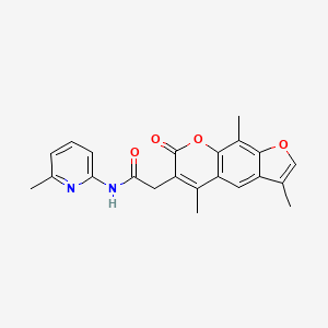 N-(6-methylpyridin-2-yl)-2-(3,5,9-trimethyl-7-oxo-7H-furo[3,2-g]chromen-6-yl)acetamide