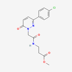 methyl N-{[3-(4-chlorophenyl)-6-oxopyridazin-1(6H)-yl]acetyl}-beta-alaninate