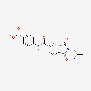 methyl 4-({[2-(2-methylpropyl)-1,3-dioxo-2,3-dihydro-1H-isoindol-5-yl]carbonyl}amino)benzoate