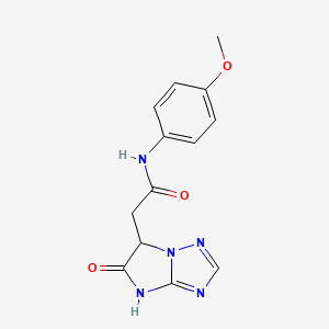 N-(4-methoxyphenyl)-2-(5-oxo-5,6-dihydro-4H-imidazo[1,2-b][1,2,4]triazol-6-yl)acetamide