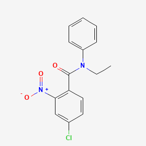 4-chloro-N-ethyl-2-nitro-N-phenylbenzamide