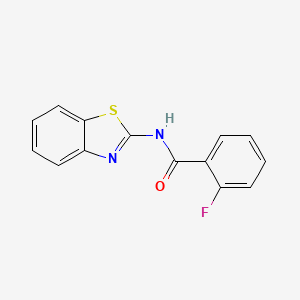 molecular formula C14H9FN2OS B11027558 N-(1,3-benzothiazol-2-yl)-2-fluorobenzamide CAS No. 79091-17-1