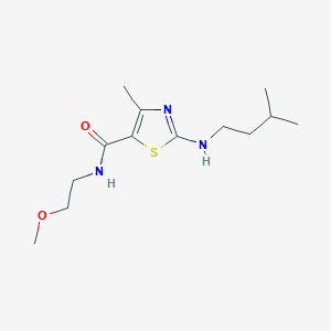 N-(2-methoxyethyl)-4-methyl-2-[(3-methylbutyl)amino]-1,3-thiazole-5-carboxamide