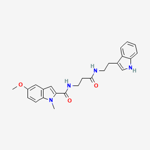 N-(3-{[2-(1H-indol-3-yl)ethyl]amino}-3-oxopropyl)-5-methoxy-1-methyl-1H-indole-2-carboxamide