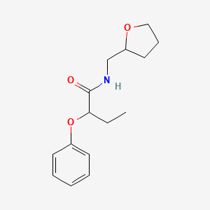 2-phenoxy-N-(tetrahydrofuran-2-ylmethyl)butanamide