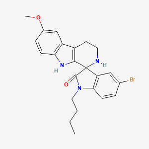 5'-bromo-1'-butyl-6-methoxy-2,3,4,9-tetrahydrospiro[beta-carboline-1,3'-indol]-2'(1'H)-one